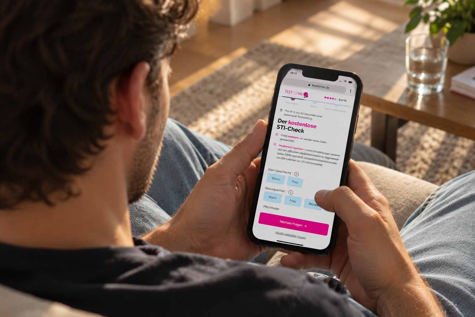 Online testwijzer om de juiste soa-test te kiezen